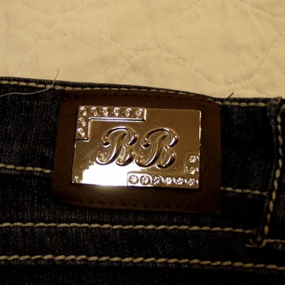 B.B. JEANS Woen's, Cut-off Shorts, Sz 15, Blue - Picture 7 of 14